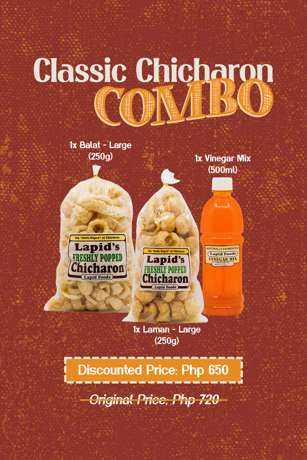 Classic Chicharon Combo – Lapid's Freshly Popped Chicharon