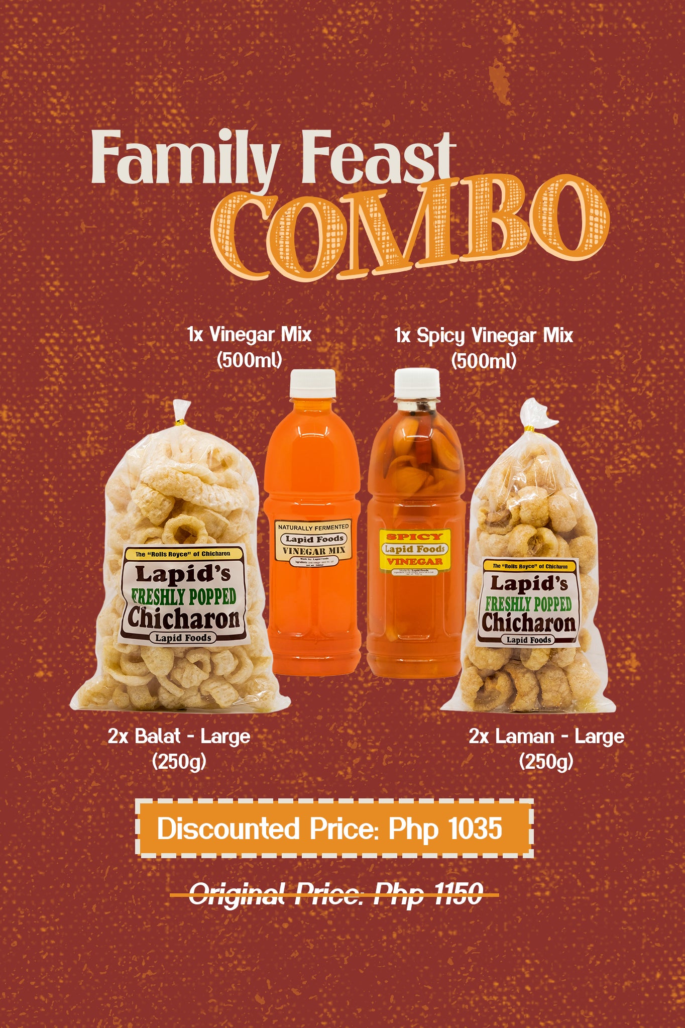 Family Feast Combo – Lapid's Freshly Popped Chicharon